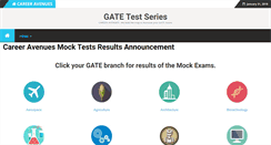 Desktop Screenshot of gatetestseries.com