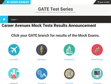 Tablet Screenshot of gatetestseries.com